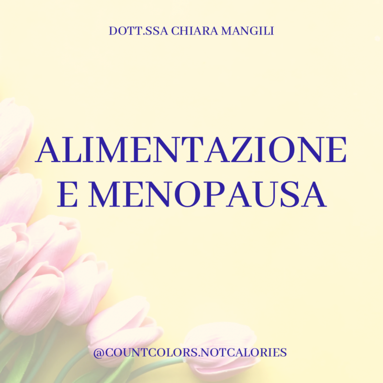 Alimentazione e menopausa
